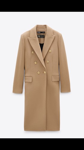 Zara wool blend buttoned - blend,