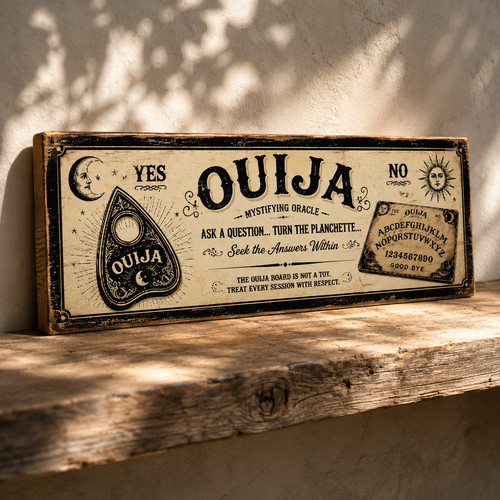Ouija board sign vintage - ouija,