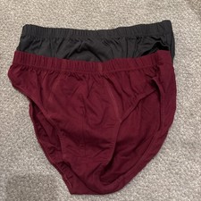 Mens George Asda greg maroon Briefs Slips medium  Pants🩲 2 Pairs Rare