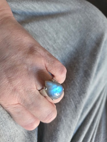 Large pear shaped labradorite - large,