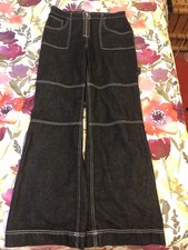 DARK BLUE DENIM JEANS BY RAGGED PRIEST 32" WAIST