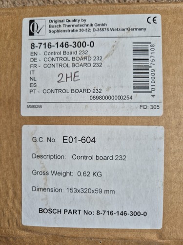 Bosch worcester 24i - worcester, pcb