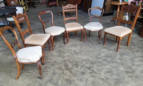 Six antique victorian mixed - victorian,