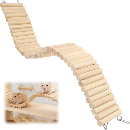 Hamster toys wooden climbing - -,