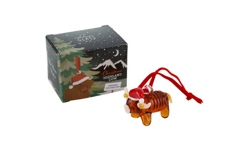 Artisan glass highland - highland, cow