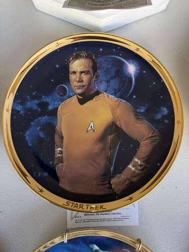 Star trek collector plates - trek,