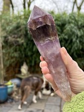 Super Seven Melody Stone Double Terminated Point  Wand 228g 1 AAA+