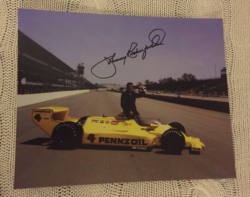 Johnny rutherford signed indy - rutherford,