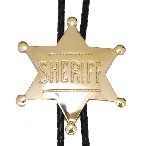 Sheriff badge star - badge, tie