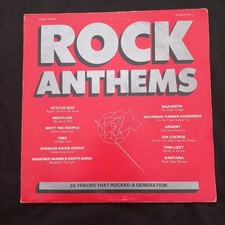 ROCK ANTHEMS- DBL VINYL LP K TEL 1985 24 TRACKS 