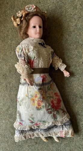 Antique edwardian wax head - antique,