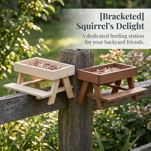 Wooden bird feeder outdoor - wooden,