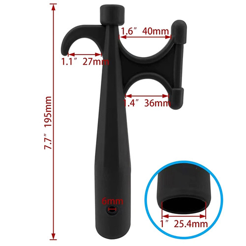 Nylon boat hook - nylon, rust-resistant