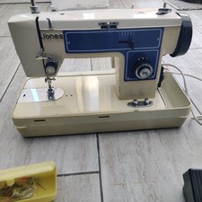 Vintage Blue JONES Zig Zag