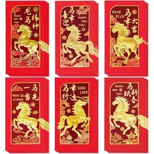 Chinese New Year Red Envelopes Lunar Decorations 2026 Eve Party Supplies