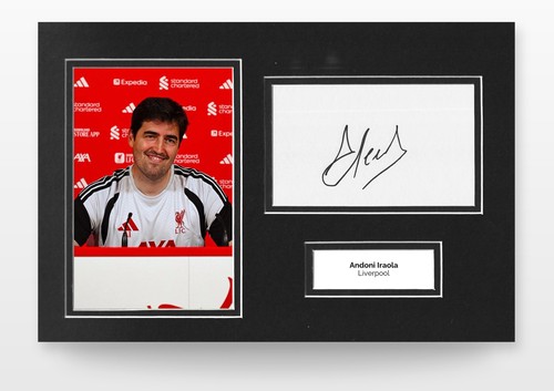 Andoni iraola signed 12x8 - andoni,