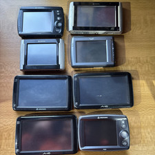 job lot of 8 navman sat nav mio digi walker F20 etc GPS navigations
