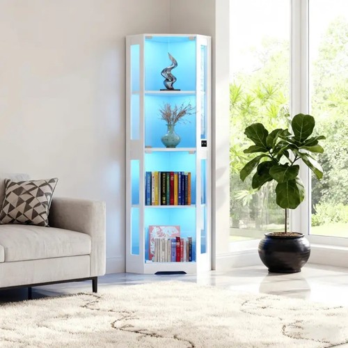 Corner glass display - glass, cabinet