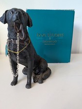 Black labrador 18cm dog - black,