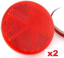 Red Stick-on 60mm Round