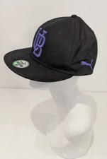 University Of Buffalo Bulls Black Purple Puma Flat Skull Baseball Cap Sample