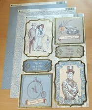 Kanban - Victorian Splendour - A4 Foiled Toppers & Background Card Kits