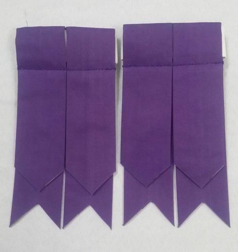 Kilt sock flashes purple - flashes,