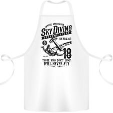 Skydiving Extreme Sports Skydiver Freefall Cotton Apron 100% Organic