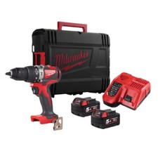 Milwaukee M18BLPD2-502X 18V Cordless Rotary Hammer Combi Drill - 4933464518