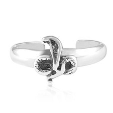Silver Toe Ring Open