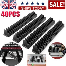 40Pcs Magnetic Wrench Organizer Modular Wrench Holder for Tool Drawer Storage UK
