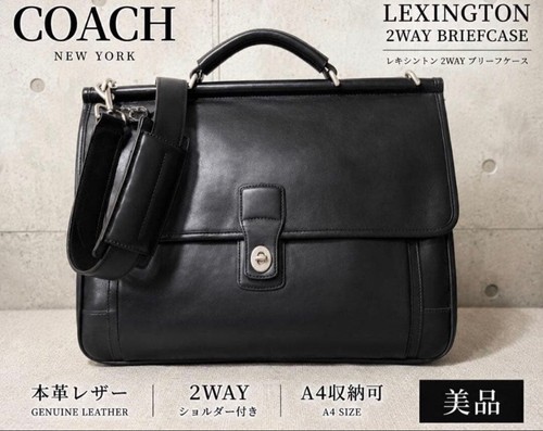 Coach barclay black leather - black, 2