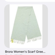 Brora Women's Scarf Green 100%