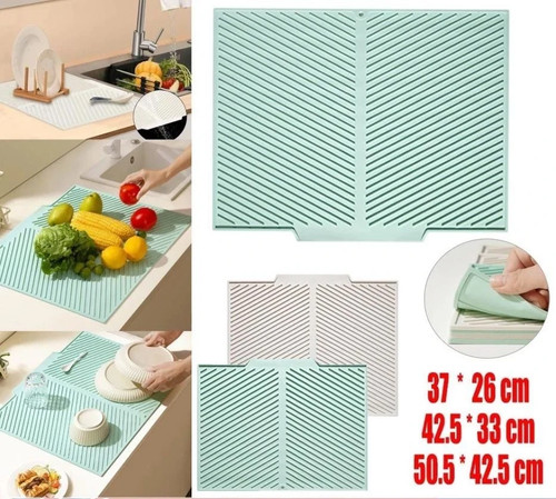 Silicone dish draining mat - silicone,