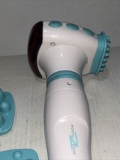 White Corded Electric Vibrate Rolling Pain Relief Body Massager Infrared (c1)