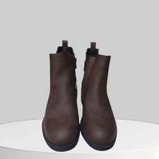 Yours Curve Ankle Boots Extra Wide Fit Ankle Boots Brown Boots -UK 5EEE, New