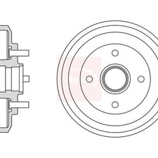 For FORD FIESTA V JH JD 2001 to 2014 Break Drum DRM9906