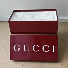 GUCCI Burgundy Shoe Box Empty