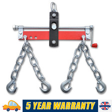 2000lb 900kg Engine Crane Hoist Lift Leveller Chain Load Garage Loading Balancer