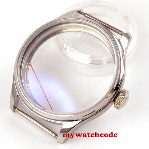 44mm steel parnis watch case - parnis,