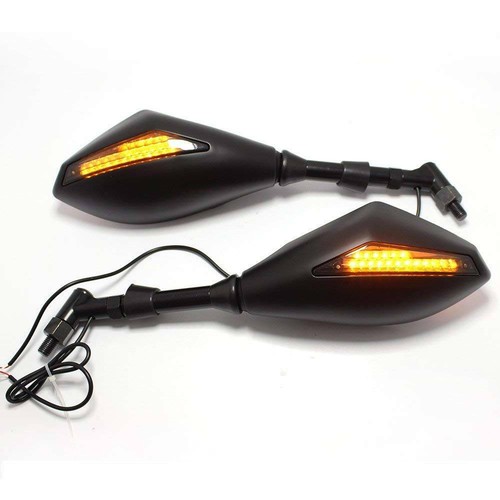 8mm 10mm black motorcycle - 8mm, led