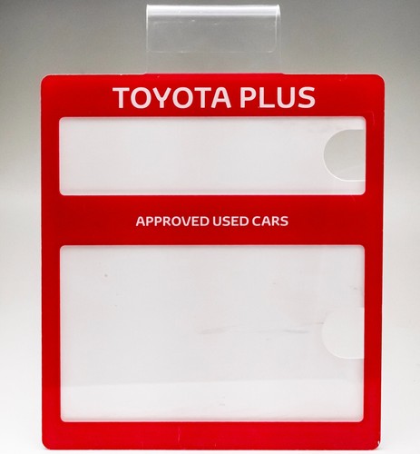Toyota plus showroom sign - toyota,