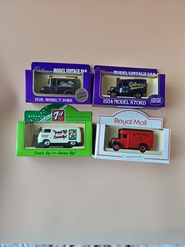 Set four promotional vans - set, of