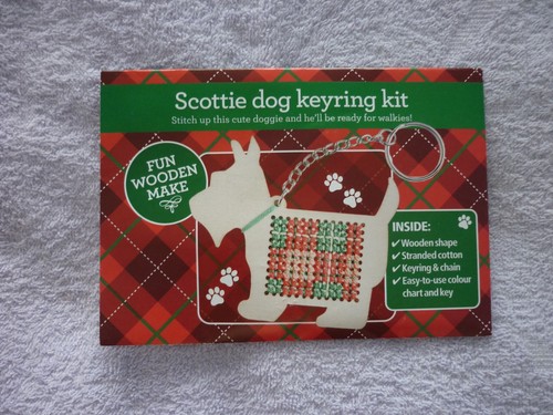 Scottie dog keyring cross - scottie,