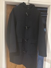 Top man navy Wool Size Small Duffle Coat