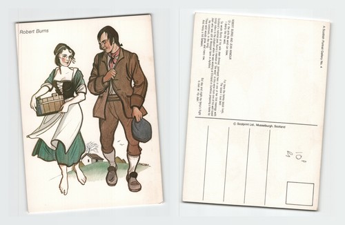 Vintage postcard robert burns - postcard,