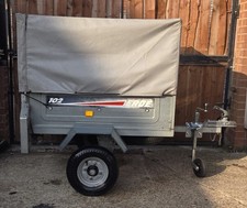 Erde 102 CAGED GALVANISED Small  Trailer.new Bearings.new jockey wheel.SPARE.