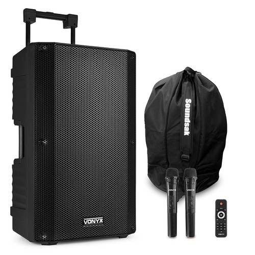 Portable speaker with - 15", pa