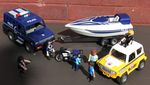 Playmobil police bundle van - police,