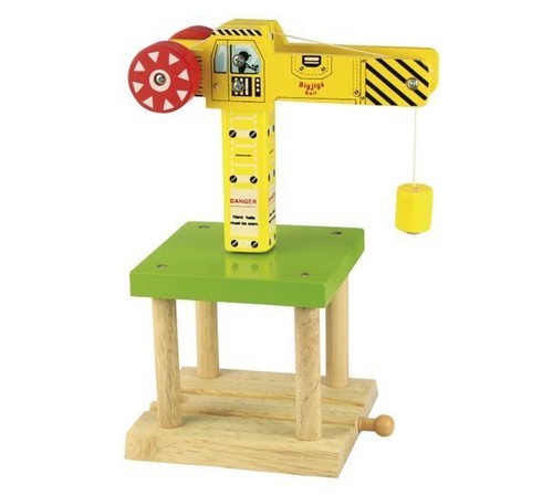 Wooden crane bigjigs rail - wooden,